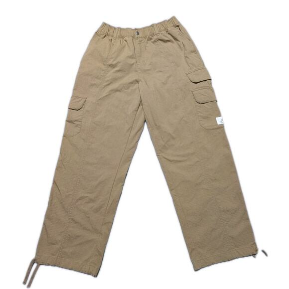 Nike Jordan Flight Loose Fit Cargo Pants Brown Ripstop Drawstring Hem Men’s L - Picture 1 of 10
